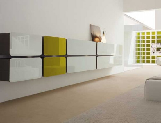 Colored Glass Wall Units For Living Room