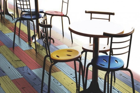 Colorful Floors With A Touch Of Warhol