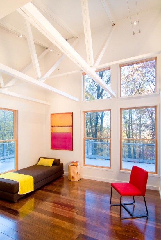 Colorful Forest Cabin Redesign On A Modest Budget