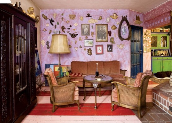 Colorful Fairy Tale House With Vintage Furniture - DigsDigs