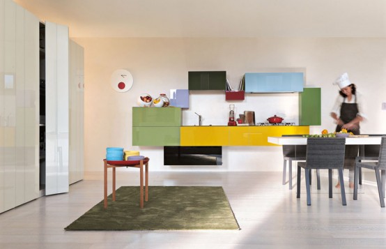 Colorful Kitchen Cabinets Combinations