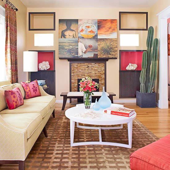 Colorful Living Room With Lots Of Neutrals