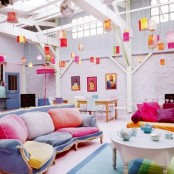Colorful Loft Space