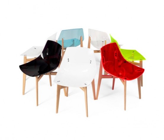 Colorful Modern Plexiglass Chairs