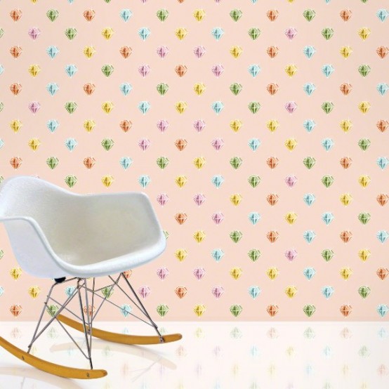 Colorful Patterned Wallpapers For Kids Rooms