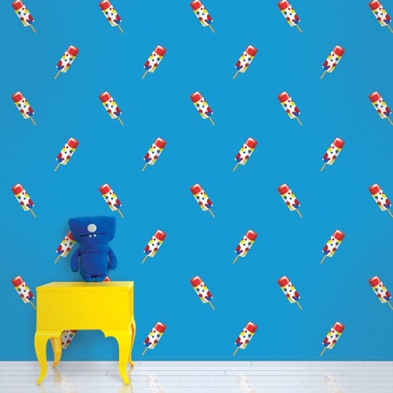 Colorful Patterned Wallpapers For Kids Rooms