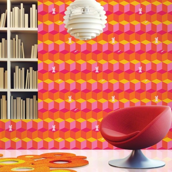 Colorful Patterned Wallpapers For Kids Rooms