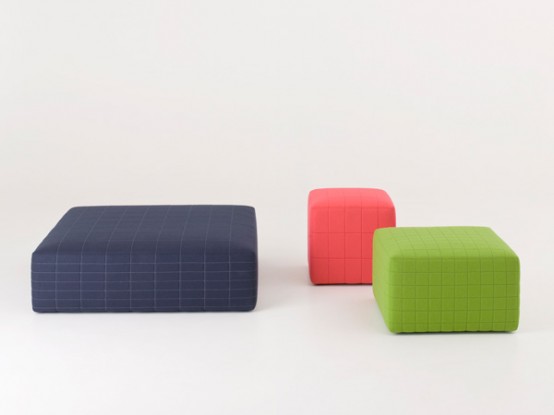 Colorful, Soft and Cosy Poufs – Quartier by Claesson Koivisto Rune