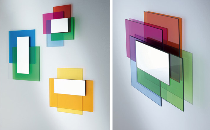 Colour On Colour Mirrors By Glass Italia