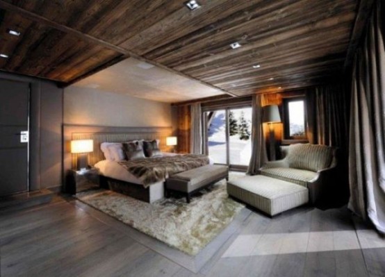 26 Comfy And Natural Chalet Bedroom Designs - DigsDigs