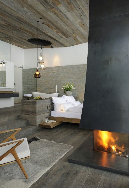 26 Comfy And Natural Chalet Bedroom Designs DigsDigs