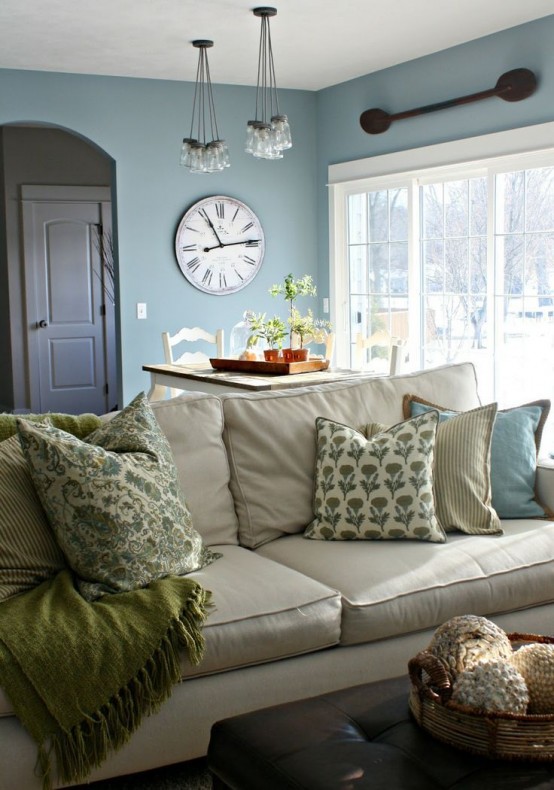 45 Comfy Farmhouse Living Room Designs To Steal - DigsDigs