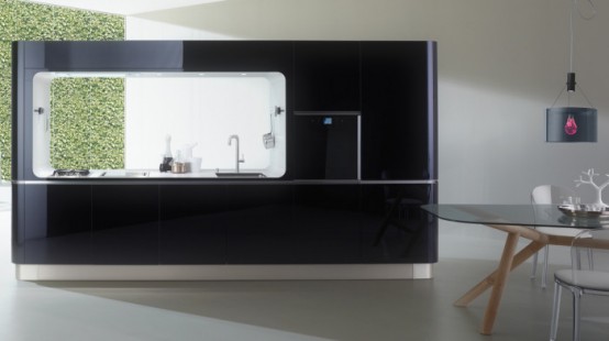 Compact Liquida Frame Kitchen From Veneta Cucine