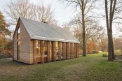 Completely Hand Built Wooden Cabin Filled With Light