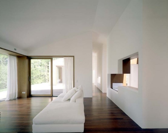 Concrete House Covered With Larch Shingles
