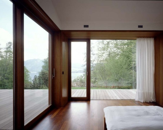 Concrete House Covered With Larch Shingles