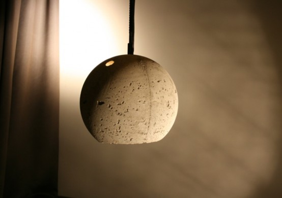 Concrete Pendant Lamps With Industrial Chic