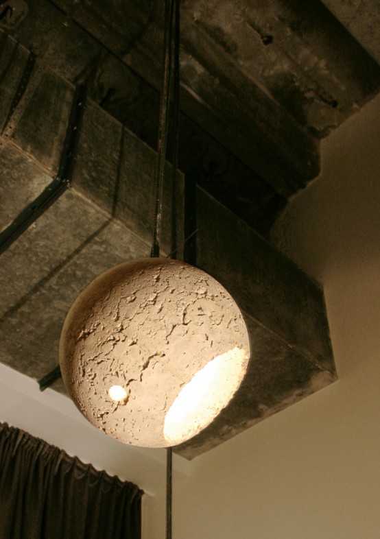 Concrete Pendant Lamps With Industrial Chic