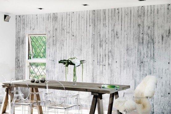 Wallpapers That Make Any Wall Looks Like Raw Concrete