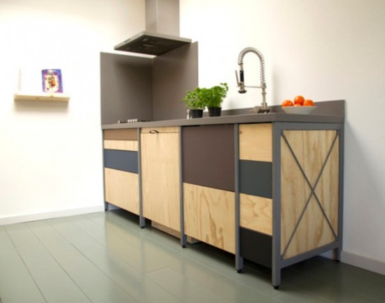 Constructive Kitchen With Industrial And Minimalist Touches