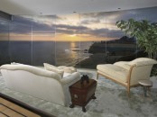 Contemporary Beach House With Transparent Glass Wall
