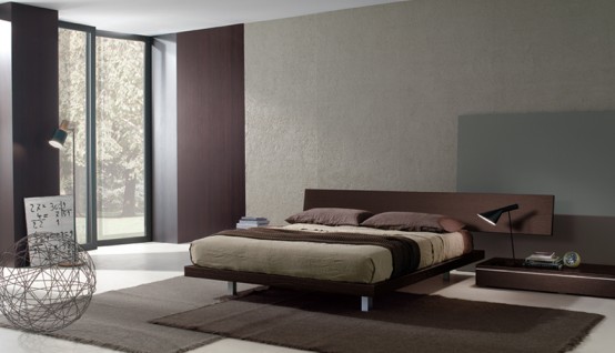 Contemporary Bedroom Layouts With Misuraemmes Beds