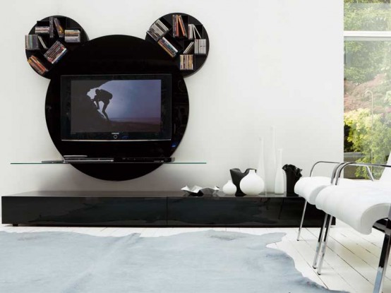 Contemporary Black Tv Stand