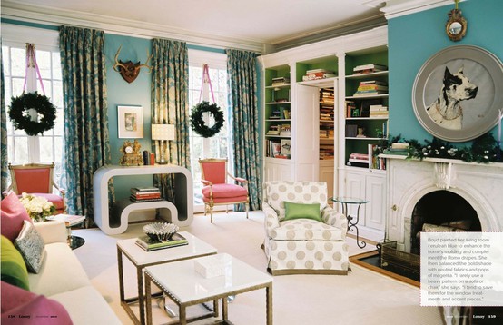 Contemporary Colorful Living Room Contemporary Colorful Living Room