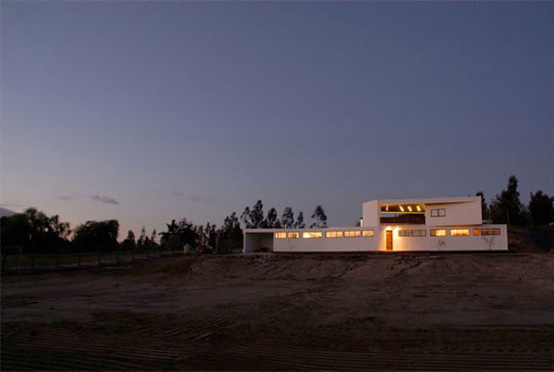 Contemporary House With Two Levels Exterior Terrace