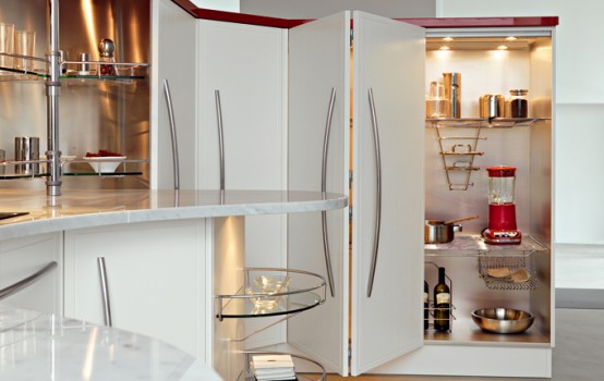 Contemporary Kitchens With Curved Tops Skyline By Snaidero