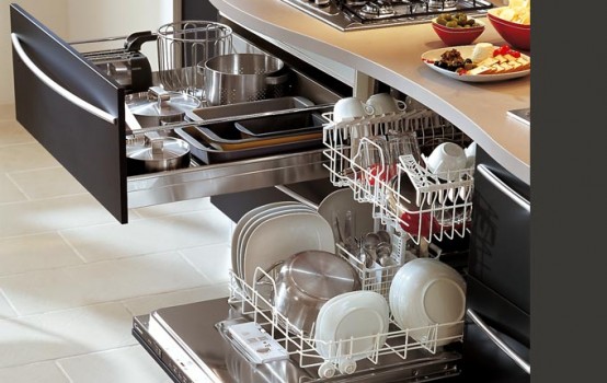 Contemporary Kitchens With Curved Tops Skyline By Snaidero