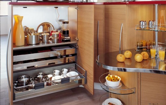 Contemporary Kitchens With Curved Tops Skyline By Snaidero
