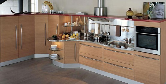 Contemporary Kitchens With Curved Tops Skyline By Snaidero