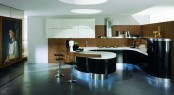 Contemporary Rounded Kitchen Domina By Stemik Living