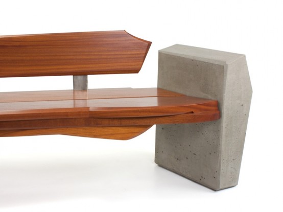 Contemporary Yet Natural Outdoor Bench