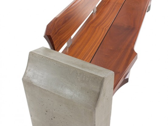 Contemporary Yet Natural Outdoor Bench