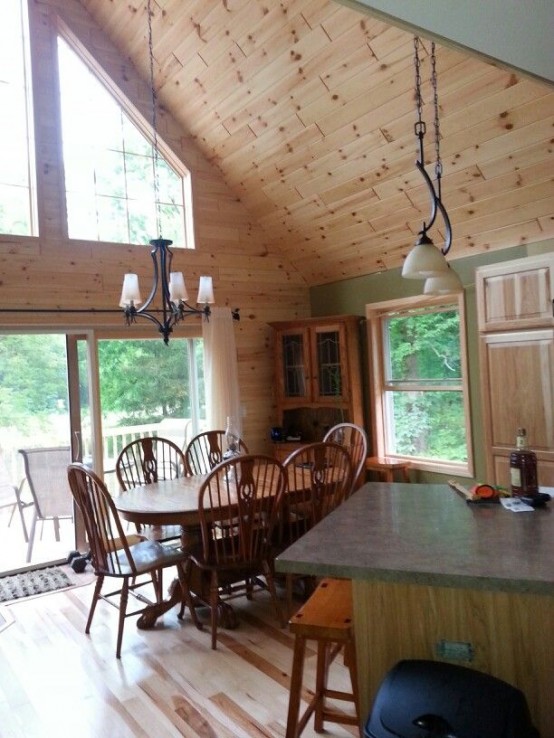 Convenient Chalet Dining Zones