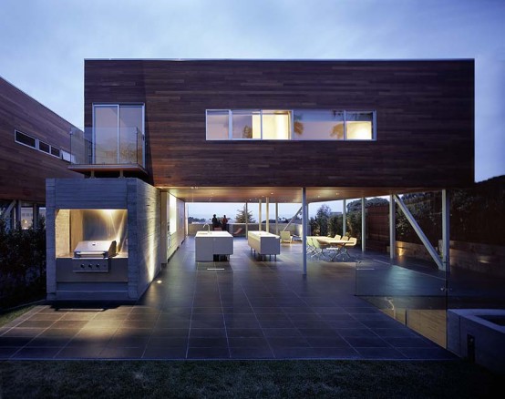 Convertible House With Wood Clad Top