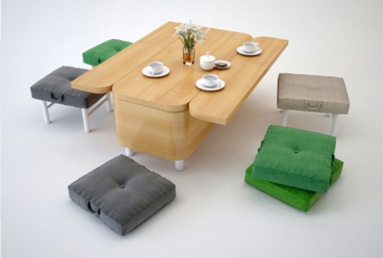 Convertible Sofa That Changes Into A, Coffee Table Changes To Dining