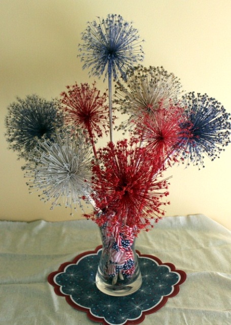 Cool 4th July Centerpieces In National Colors