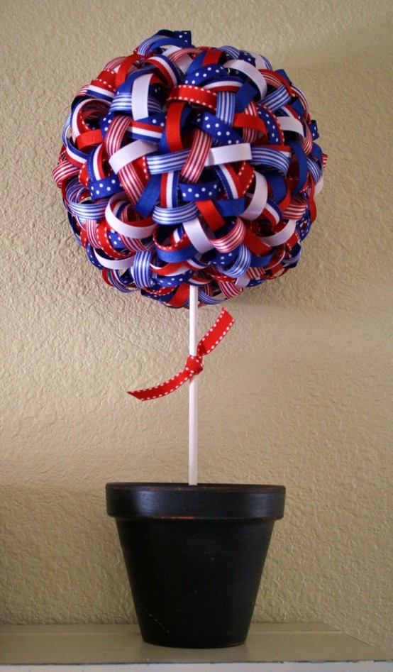 Cool 4th July Centerpieces In National Colors