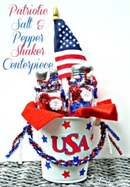 Cool 4th July Centerpieces In National Colors