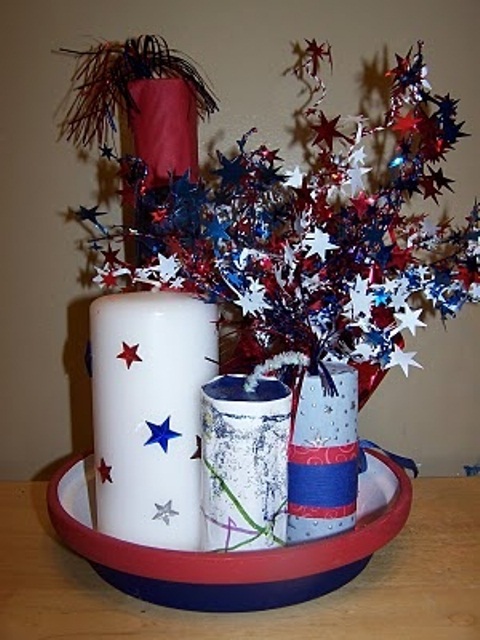 Cool 4th July Centerpieces In National Colors