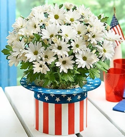 Cool 4th July Centerpieces In National Colors