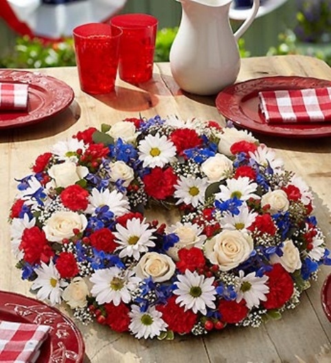 Cool 4th July Centerpieces In National Colors