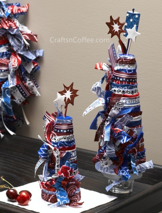 Cool 4th July Centerpieces In National Colors