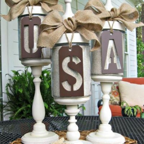 Cool 4th July Centerpieces In National Colors