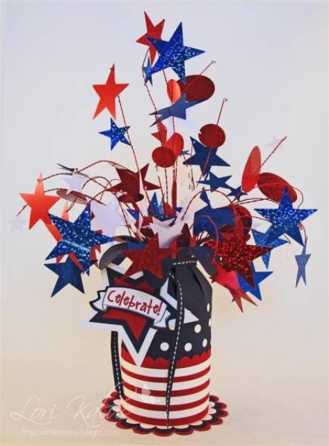 Cool 4th July Centerpieces In National Colors