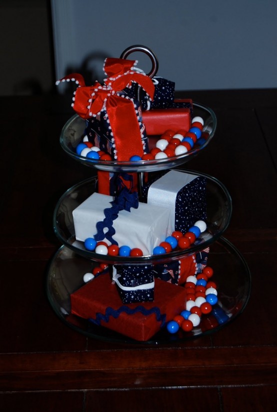 Cool 4th July Centerpieces In National Colors