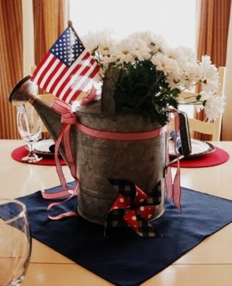 Cool 4th July Centerpieces In National Colors